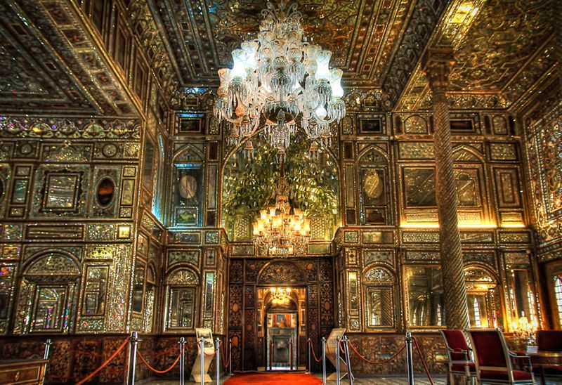 آینه کاری کاخ گلستان در معماری ایرانی